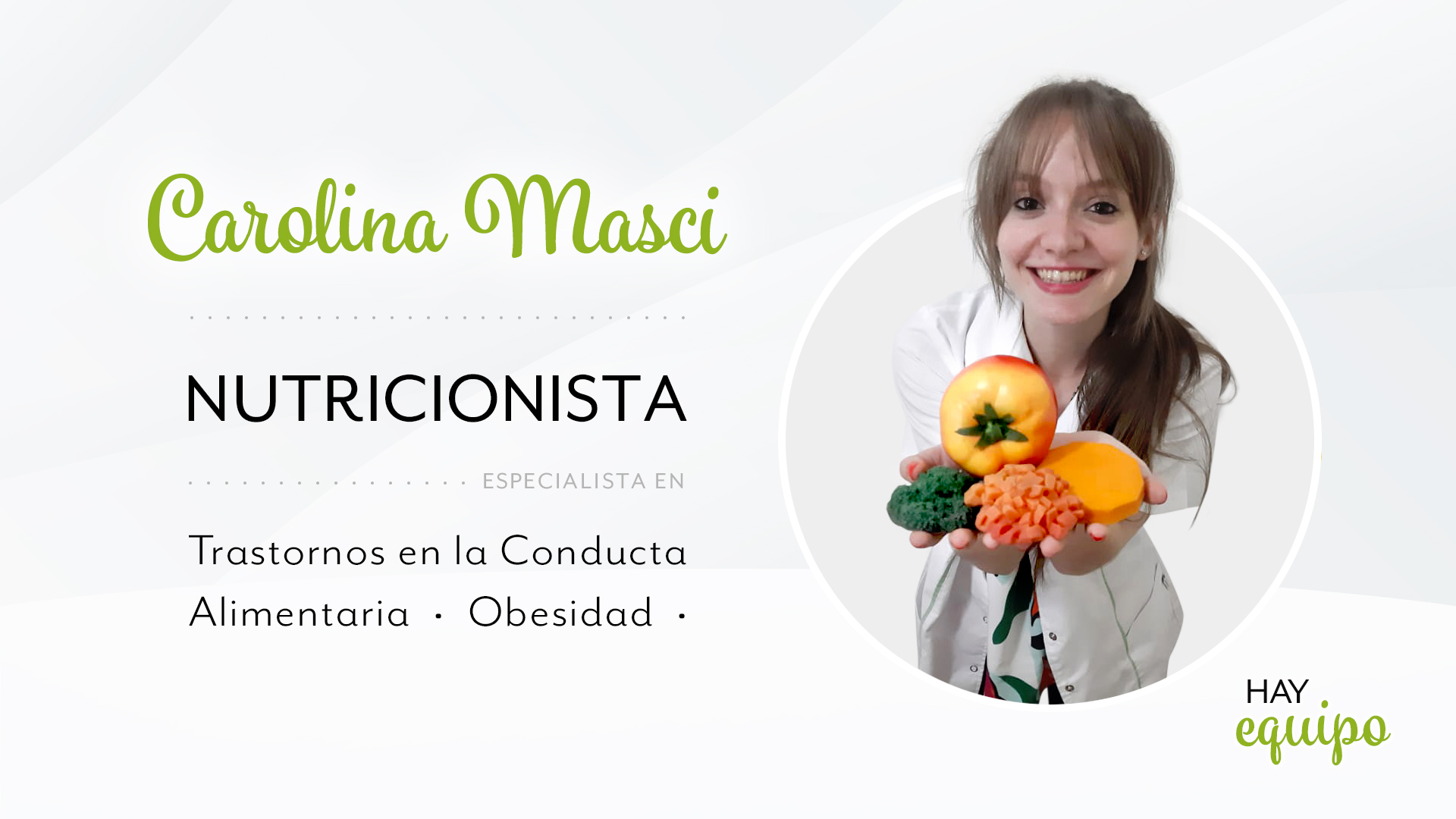 Nutricionista Carolina Masci online y presencial